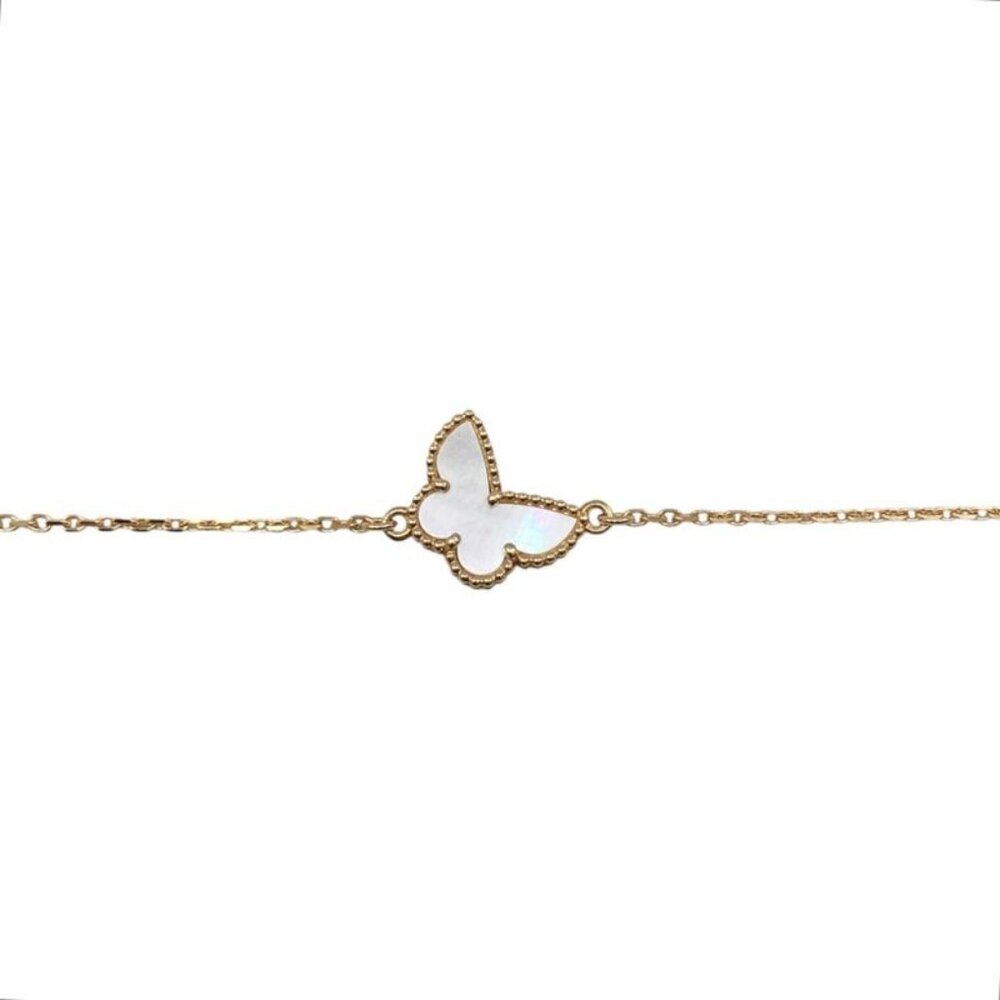 ★SOLD★ Van Cleef & Arpels Bracelet Sweet Papillon Yellow Gold Mother - Picture 3 of 8